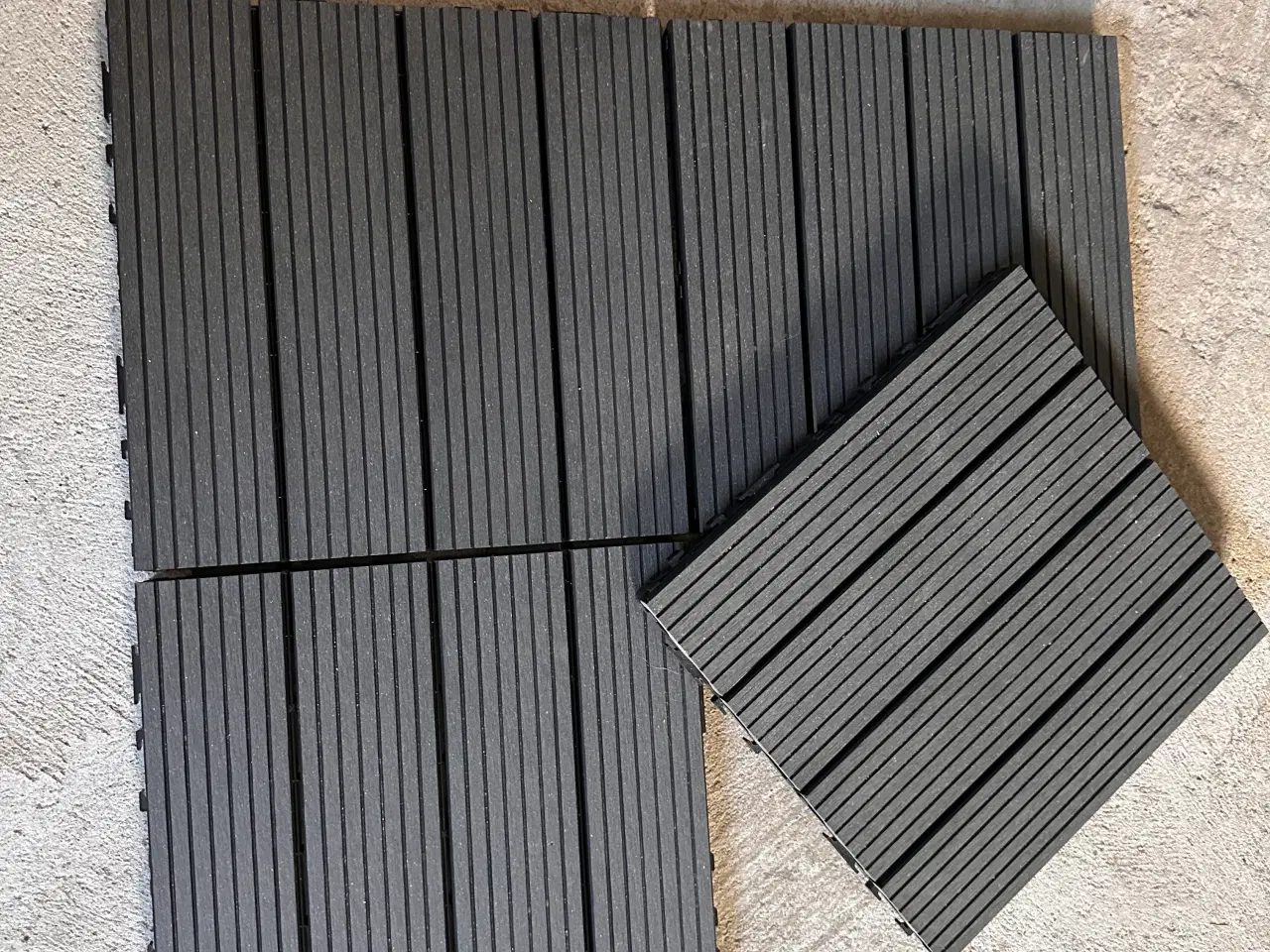 Billede 1 - Klik fliser str. 30x30 cm   komposit træ