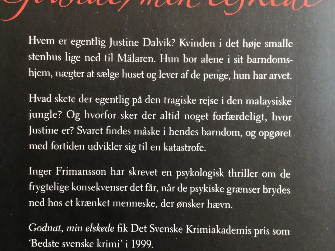 Billede 2 - Inger Frimansson : Godnat, min elskede