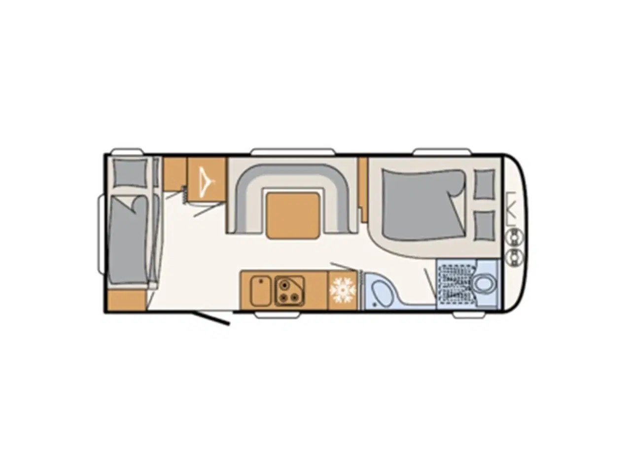 Billede 18 - 2023 - Dethleffs C´GO 565 FMK   Dejlig køjevogn med 2 køjer og dobbeltseng fra Hinshøj Caravan A/S