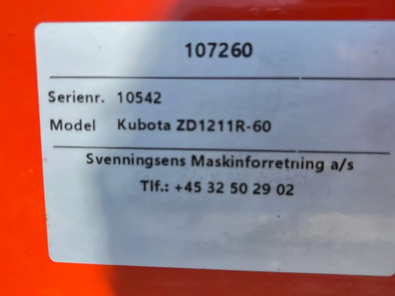 Billede 12 - Kubota ZD1211 Kubota ZD1211 ZeroTurn