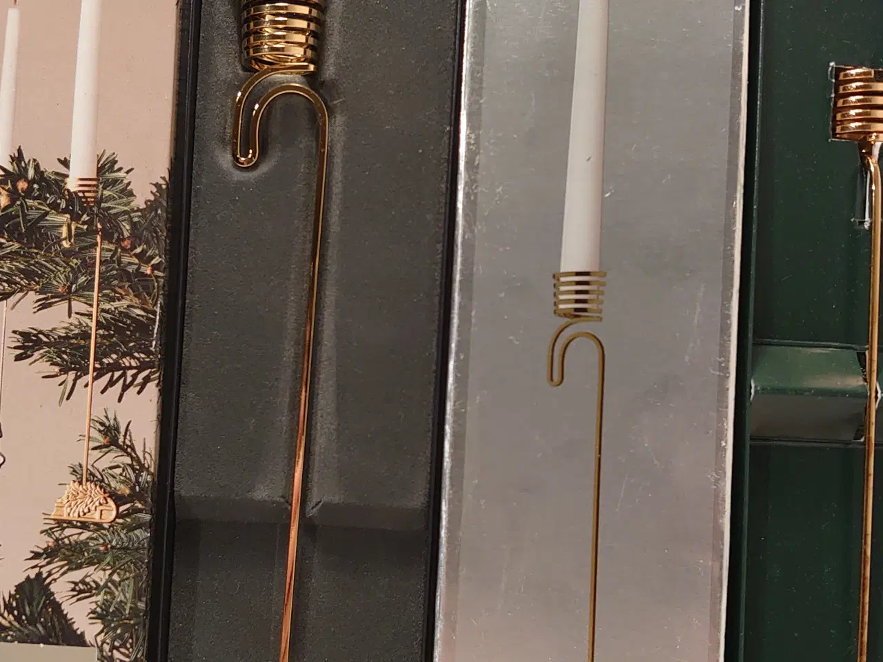 Billede 4 - Georg Jensen:4 pakker med lyseholdere til juletræ