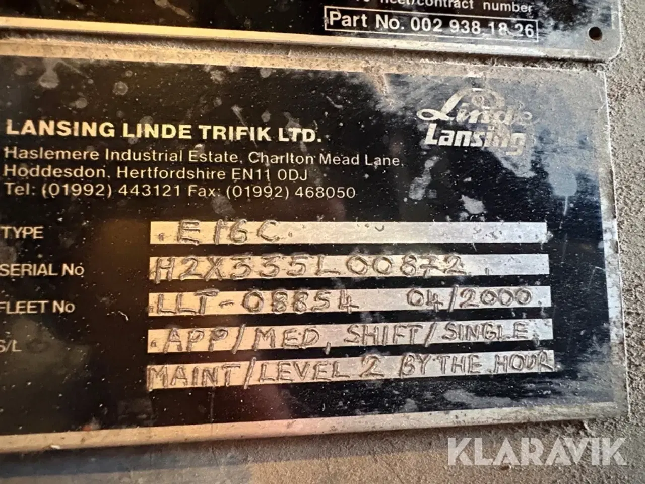 Billede 7 - El truck Linde E16c02