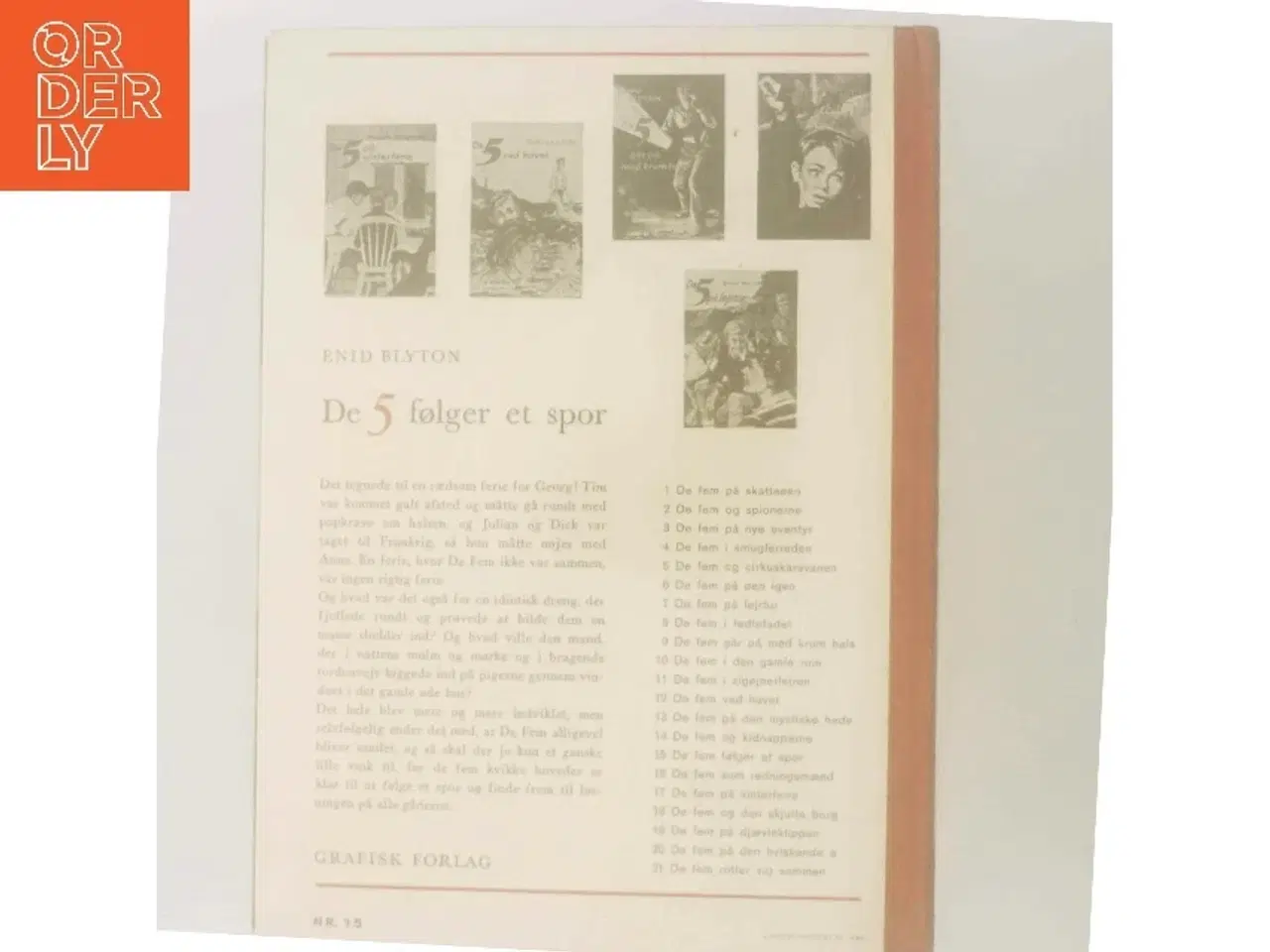 Billede 3 - De 5 følger et spor af Enid Blyton (Bog)