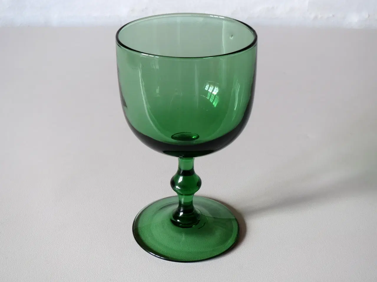 Billede 1 - Grønt vinglas 