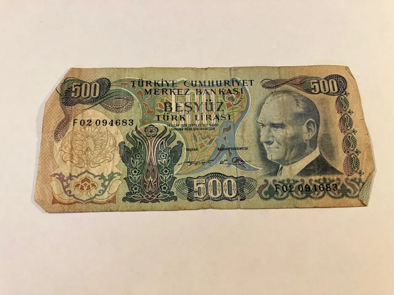 Billede 1 - 500 Lirasi 1970 Turkey