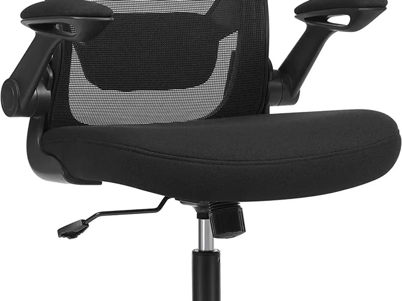 Billede 1 - Kontorstol mesh med armlæn ergonomisk stol, 53 cm sæde, sort
