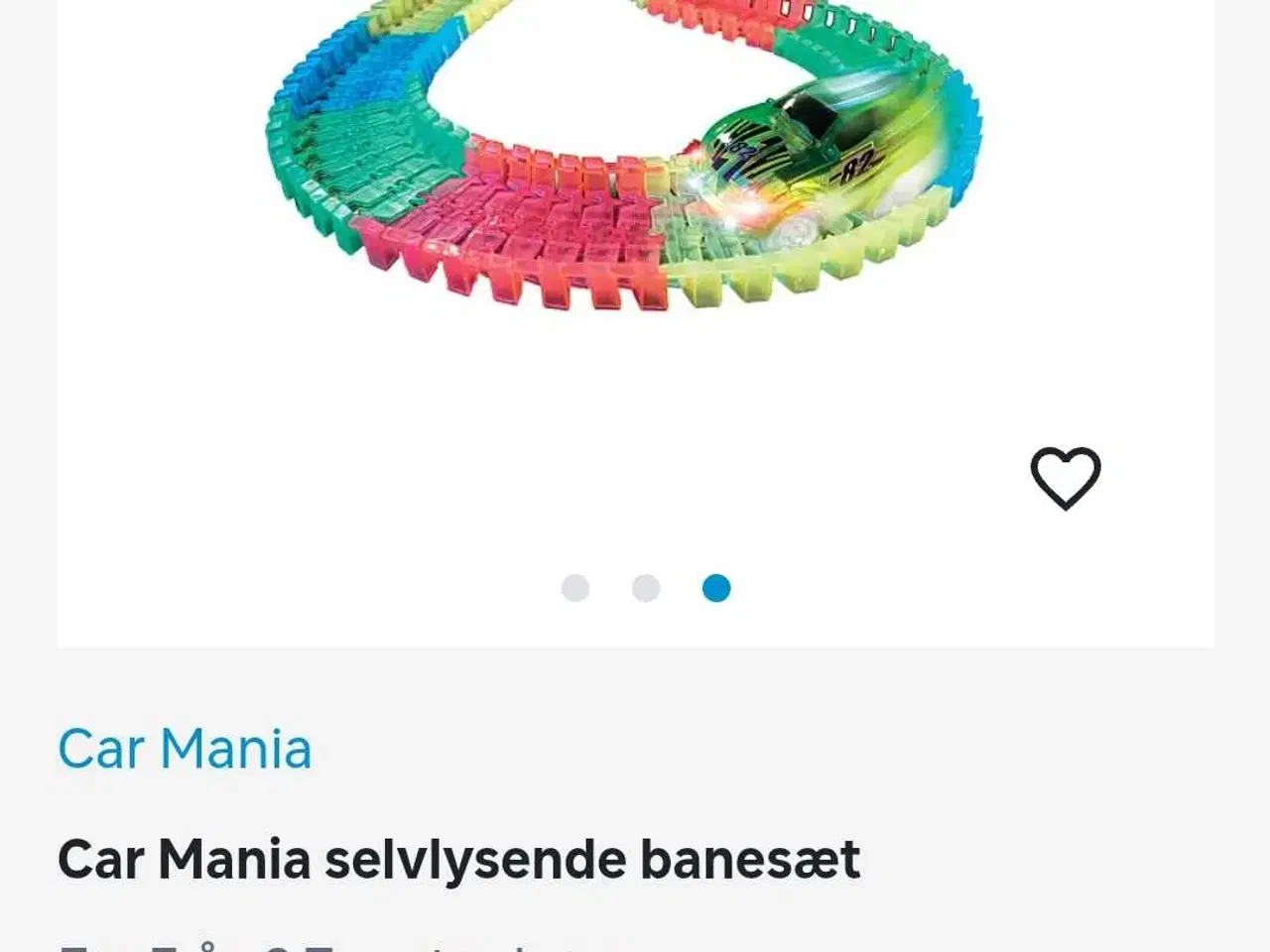 Billede 4 - Flexi track lign bane m racerbil 
