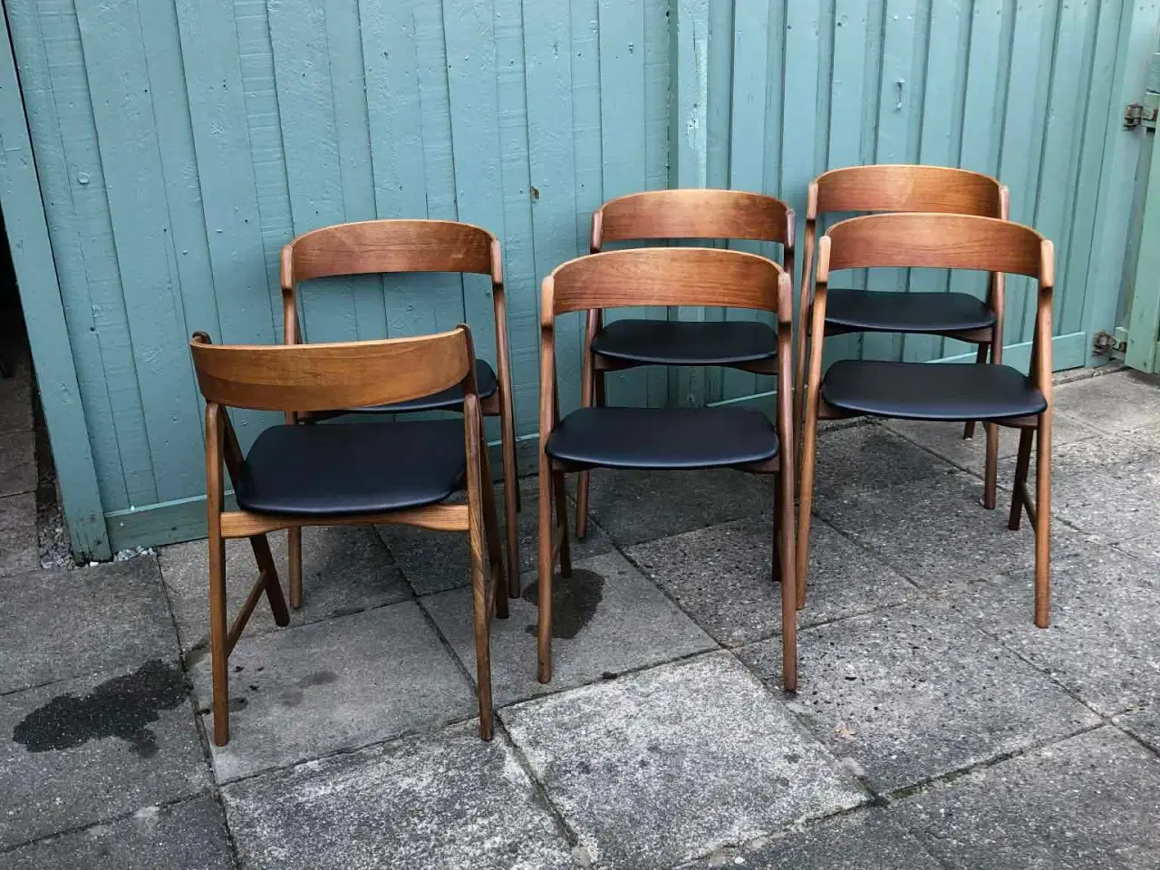 Billede 3 - 6 stk. HENNING KJÆRNULF spisebordsstole