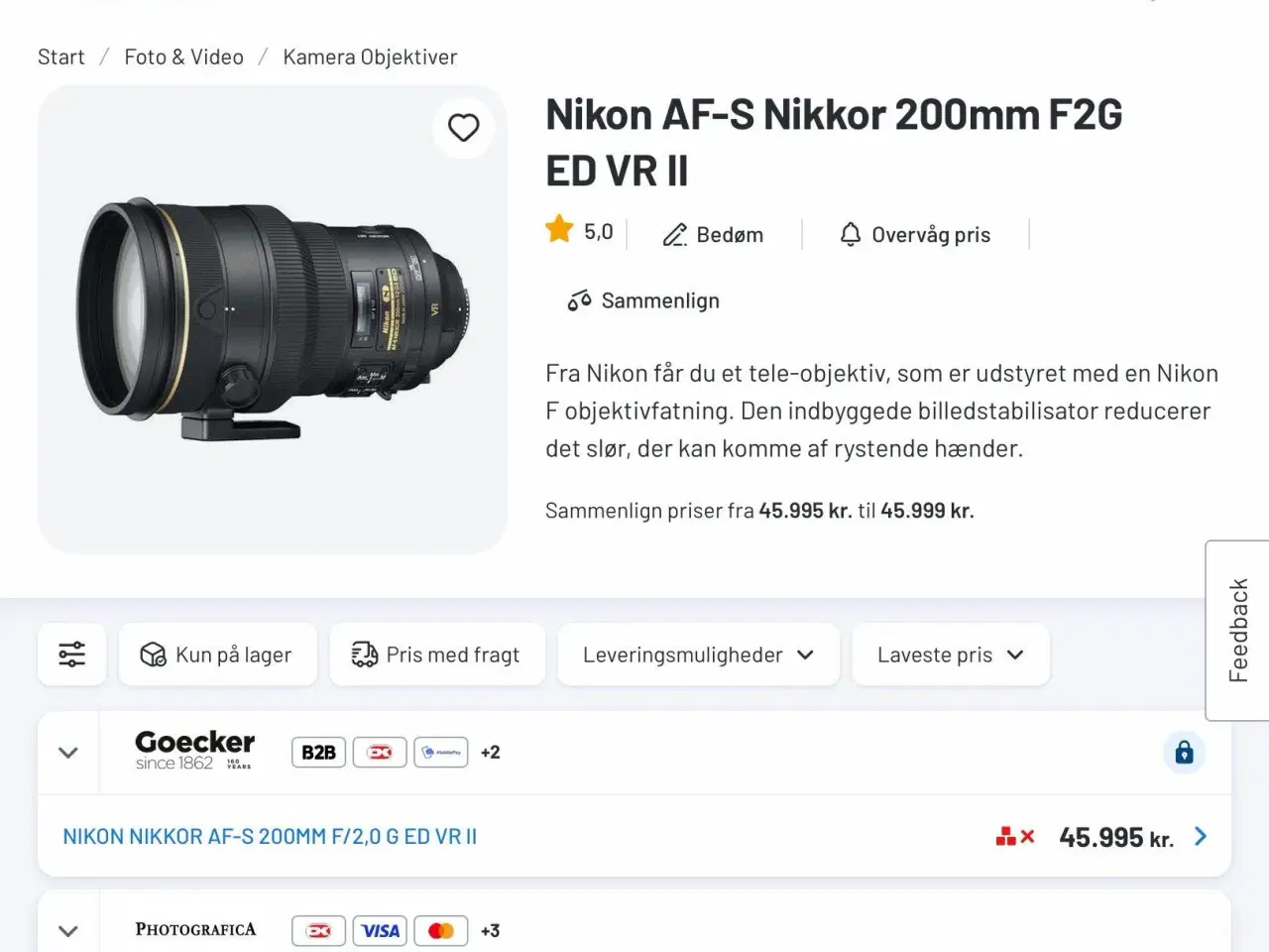 Billede 11 - Proff Nikon Objektiv 