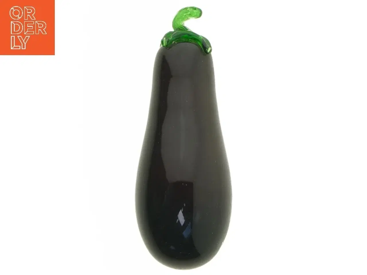 Billede 1 - Glas aubergine dekoration (str. 18 cm)