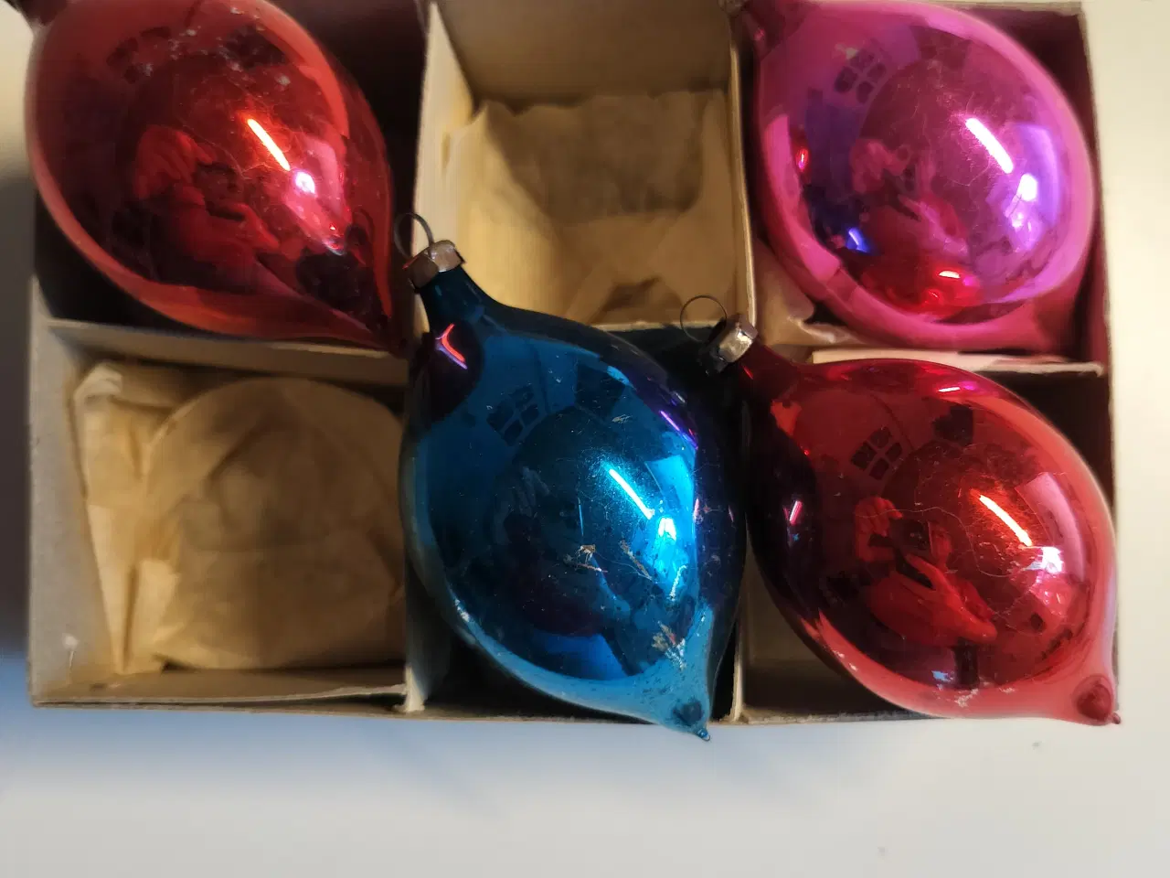 Billede 1 - Gamle Glas julekugler dråber