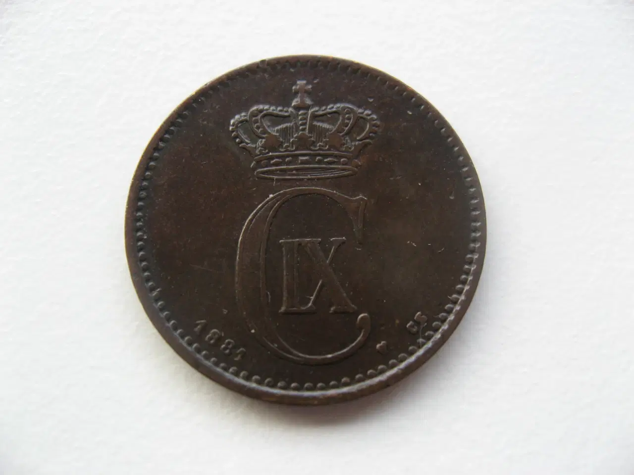 Billede 1 - Flot delfin 2 øre 1881, bedre årstal