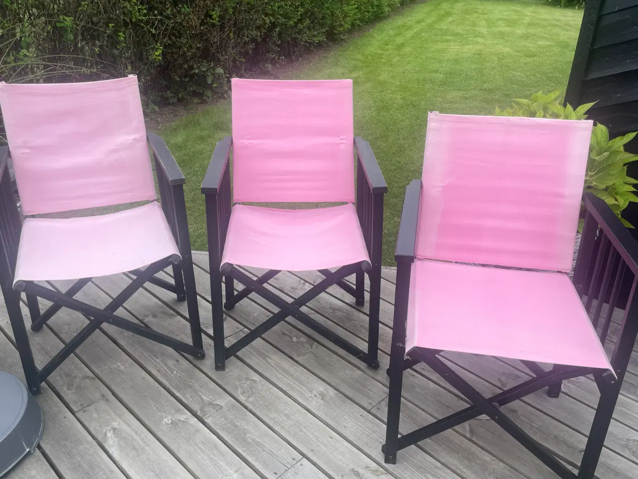 Billede 2 - 3 Hyllinge instruktørstole, sorte.