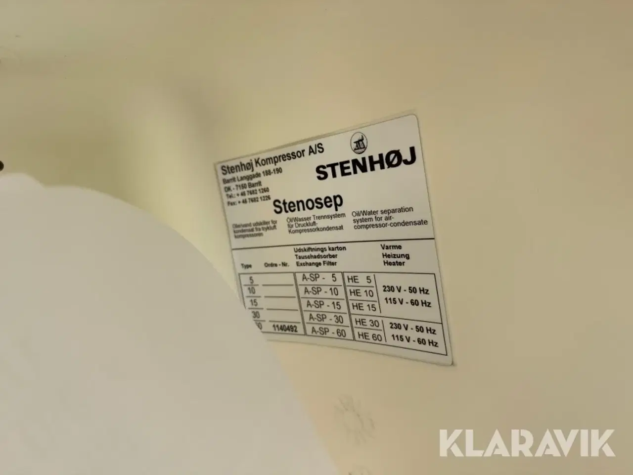 Billede 6 - Olie/Vand udskiller Stenhøj Stenosep