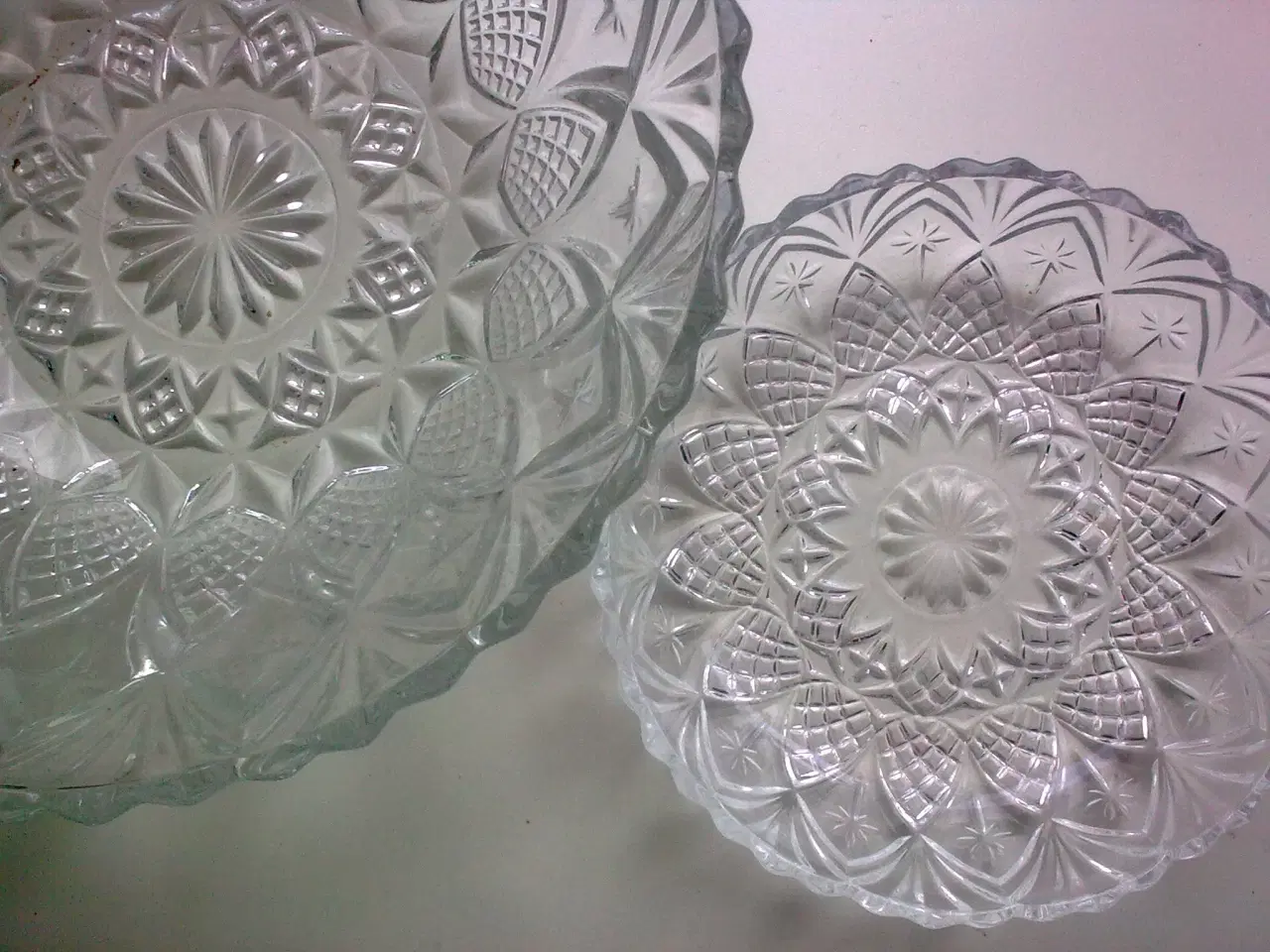 Billede 7 - Ananas asiet og skål i glas vintage 2 DELE