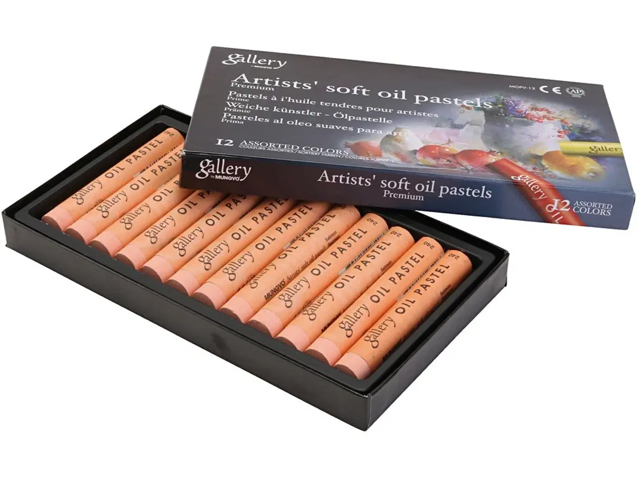 Billede 1 - Gallery Oliepastel Laksefarvet - 12 stk. i pakke