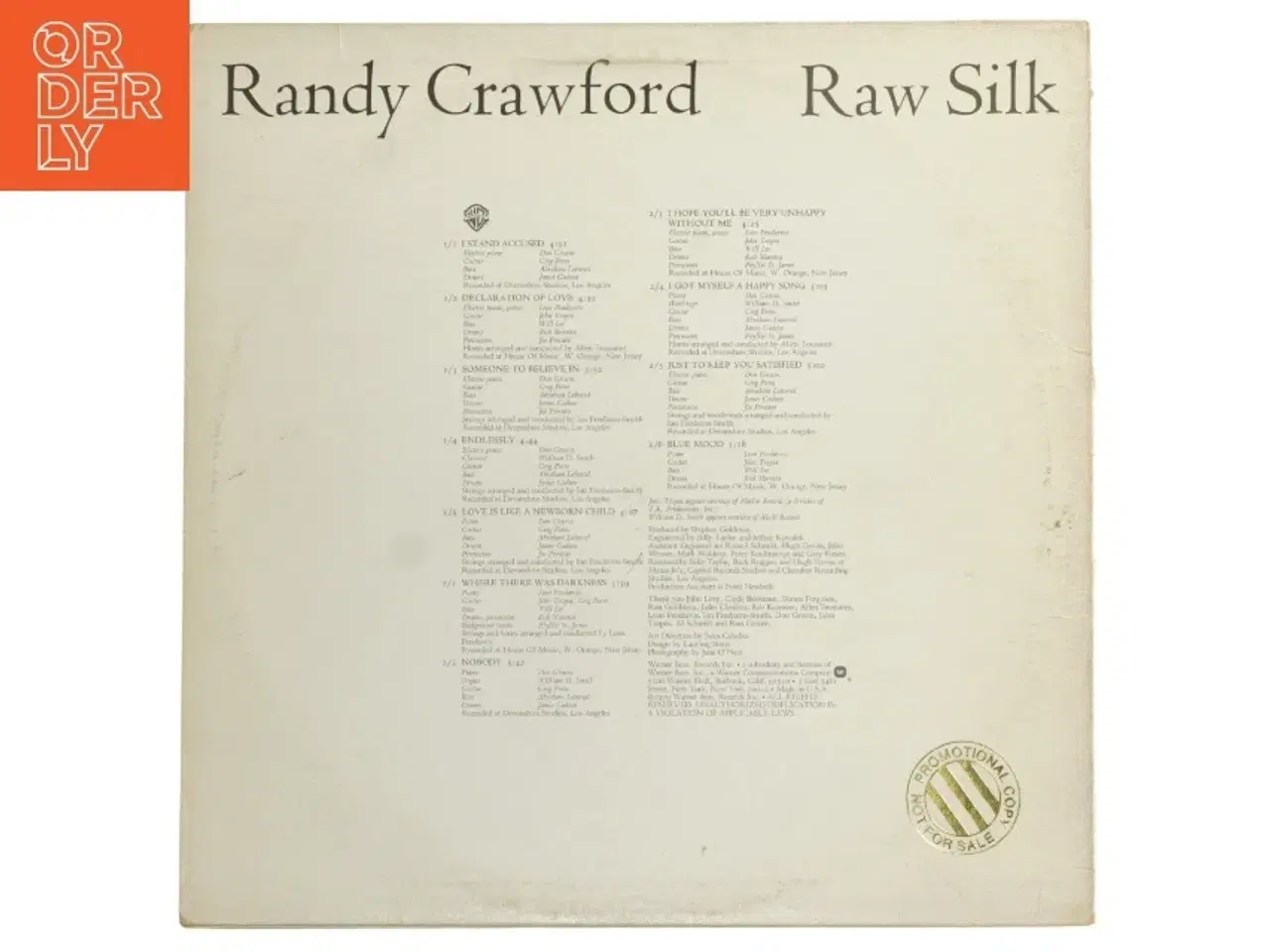 Billede 3 - Randy Crawford - Raw Silk vinylplade