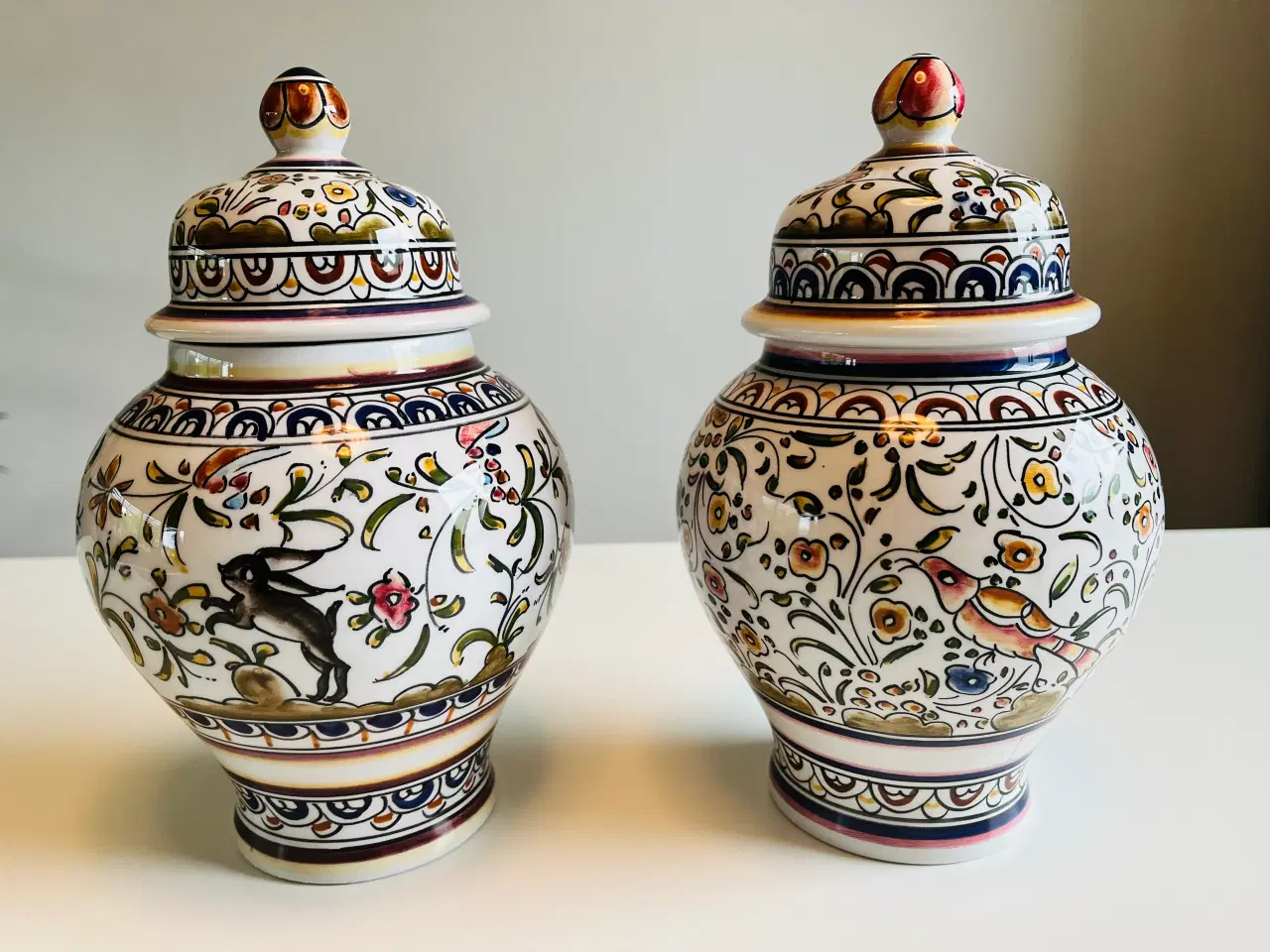 Billede 3 - Krukke/vase portugisisk porcelæn, 2 stk