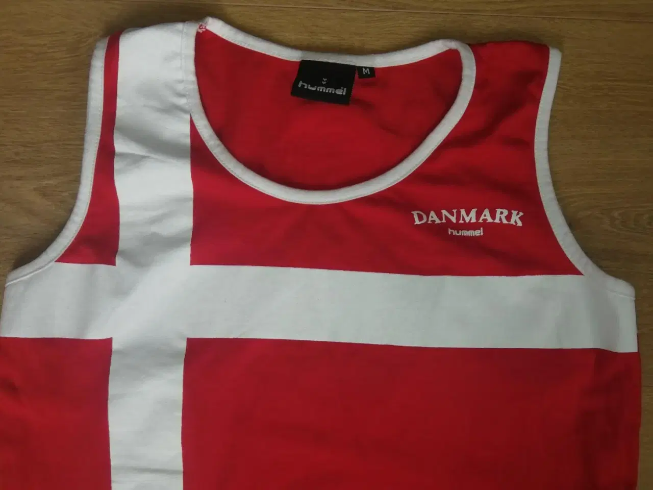Billede 3 - DANMARK DANEBROG STROP TSHIRT, STR. M, SOM NY