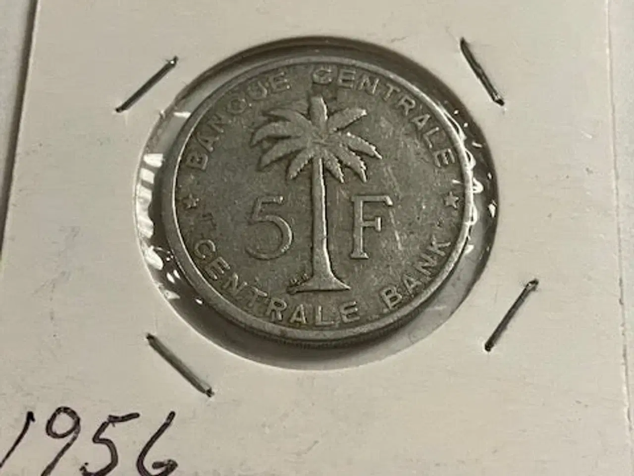 Billede 1 - 5 Francs Belgian Congo 1956