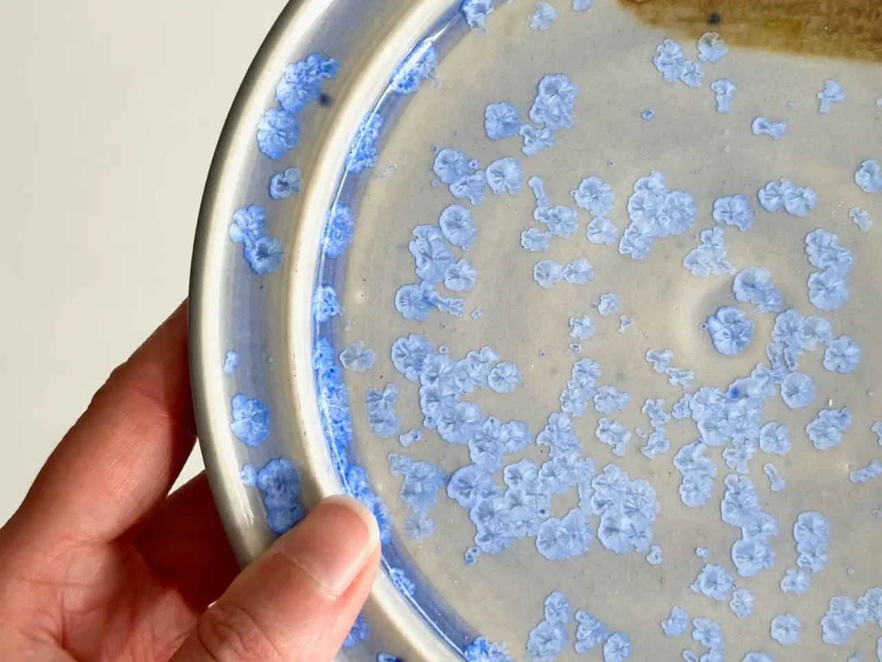 Billede 3 - Keramikfad m krystalglasur