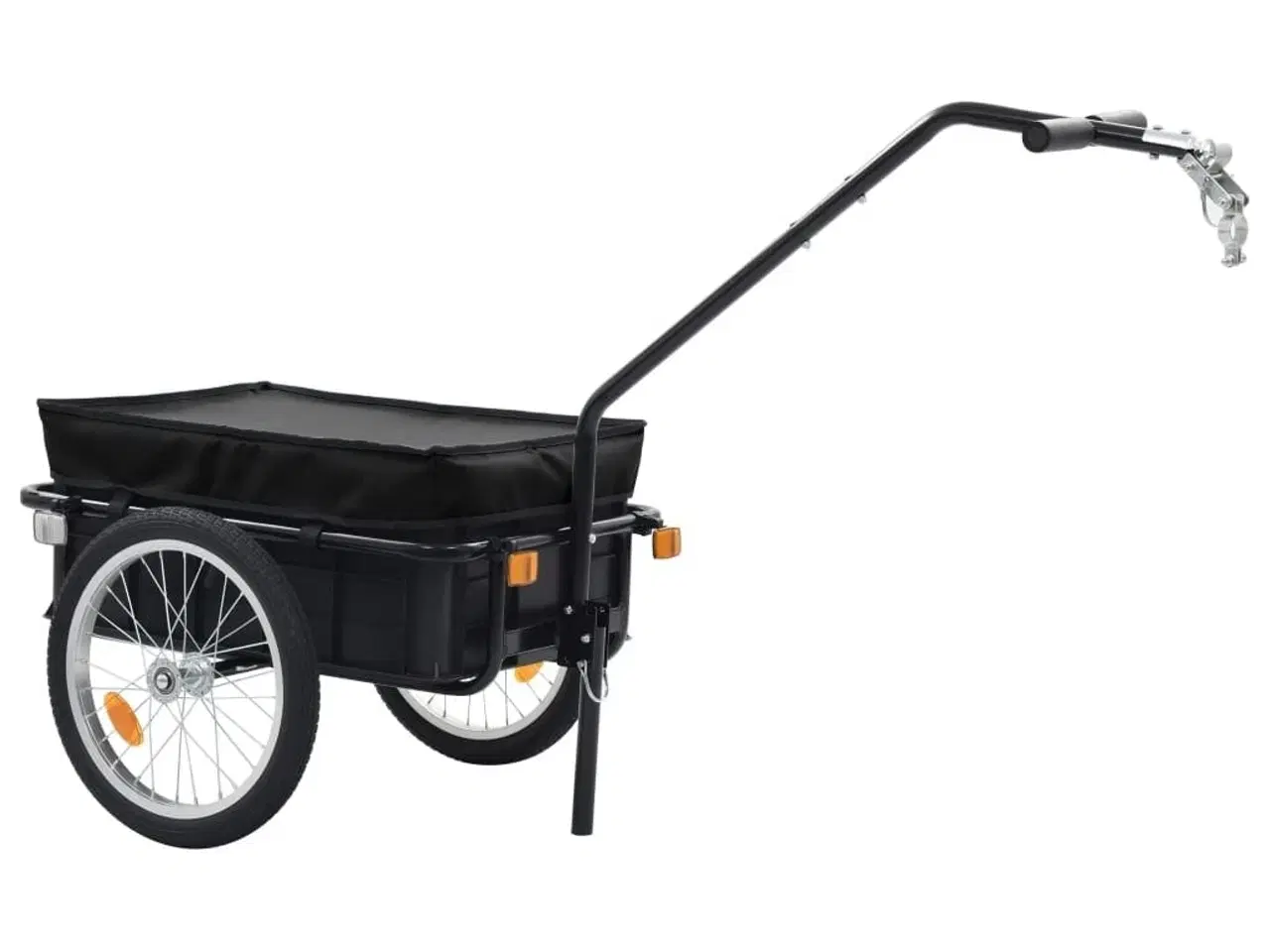 Billede 2 - Cykeltrailer/trækvogn 155x60x83 cm stål sort