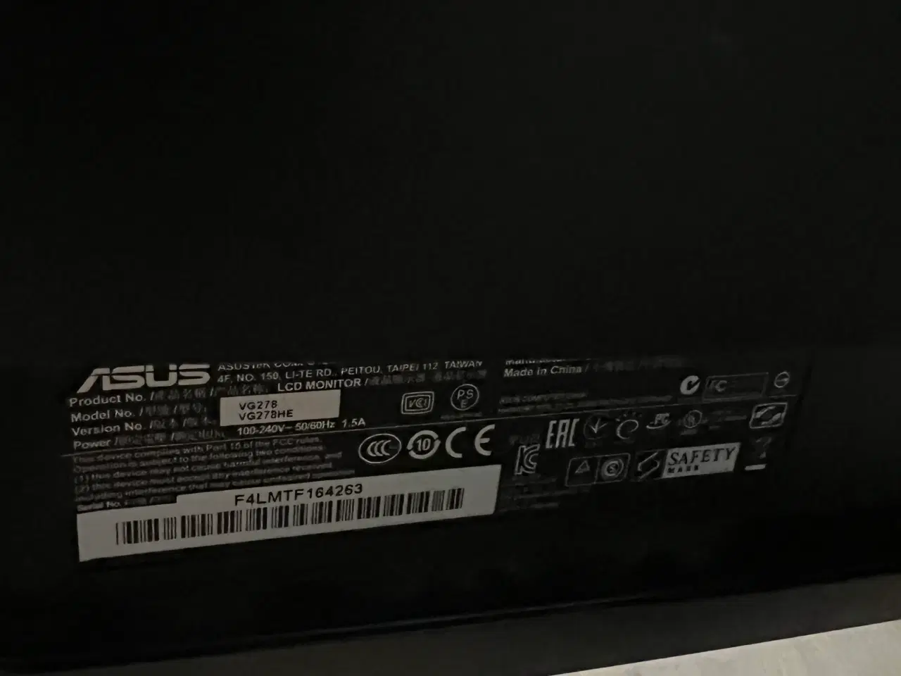 Billede 5 - Asus computerskærm