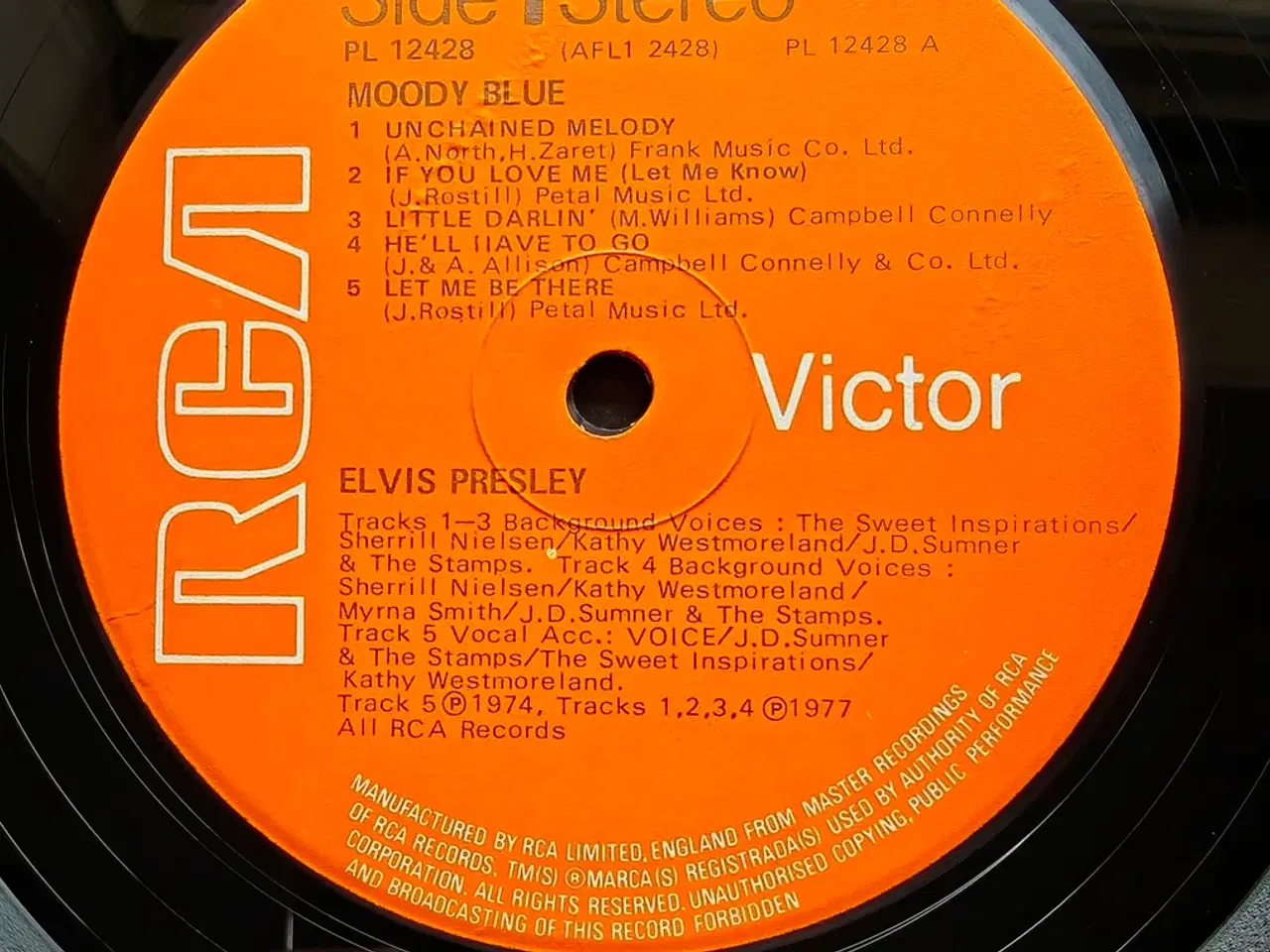 Billede 3 - LP, Elvis Presley – Moody Blue