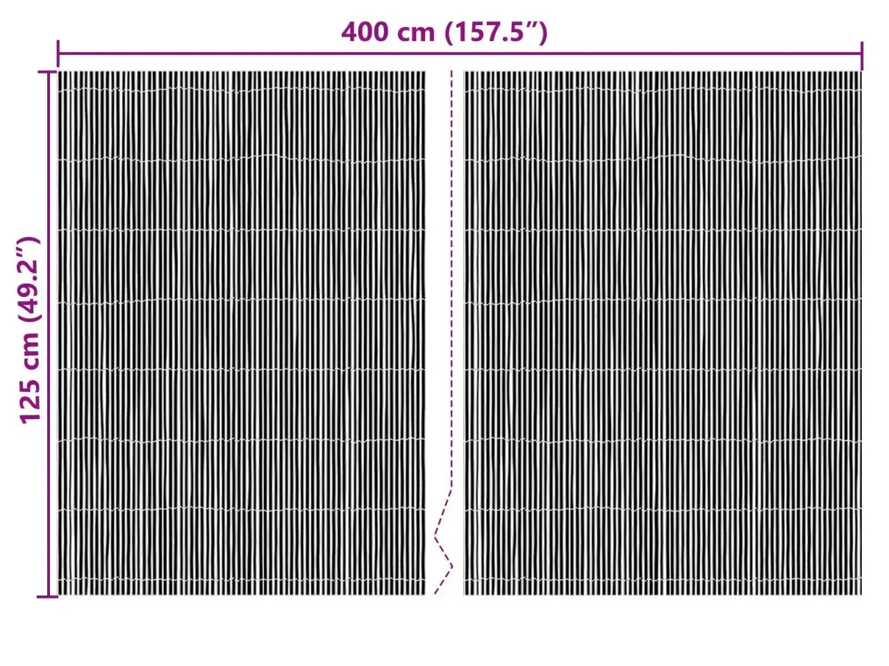 Billede 6 - Bambushegn 400x125 cm