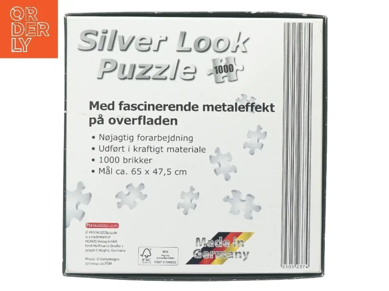 Billede 2 - Silver look puzzle (str. 1000 brikker)