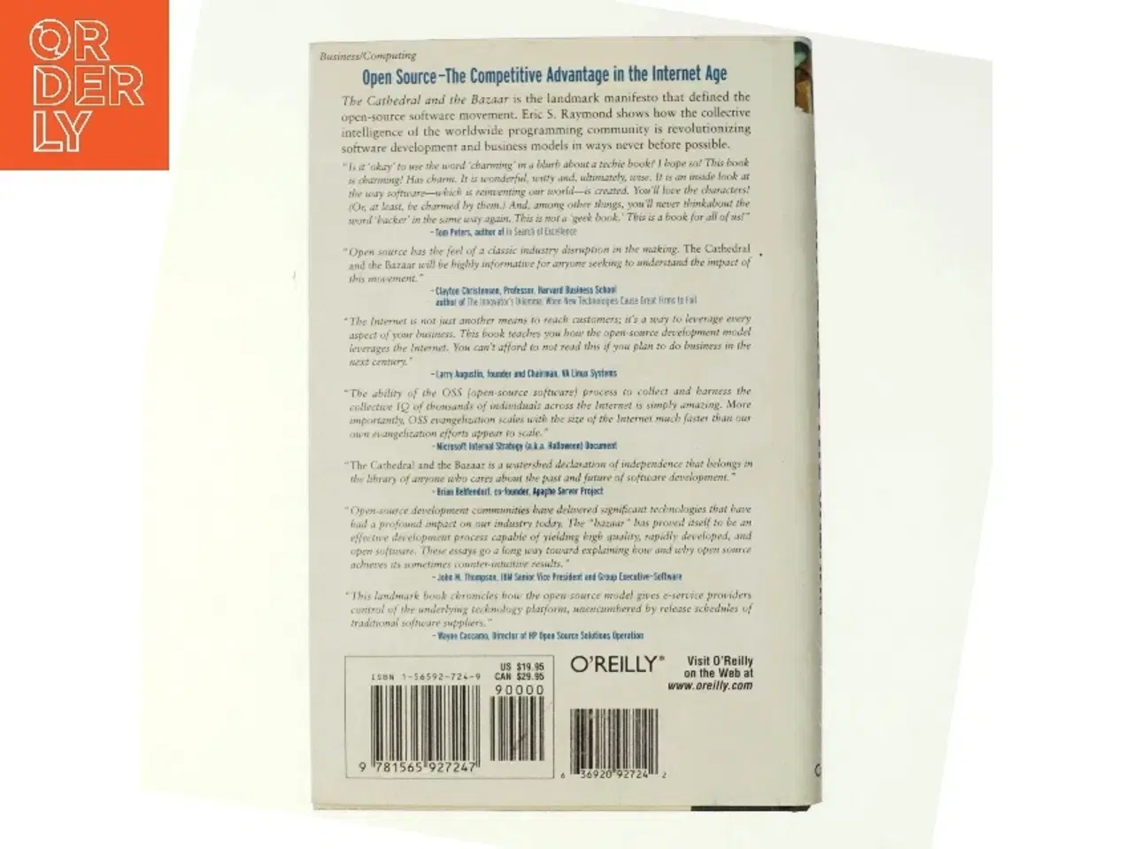 Billede 3 - The cathedral and the bazaar : musings on Linux and open source by an accidental revolutionary af Eric S. Raymond (Bog)