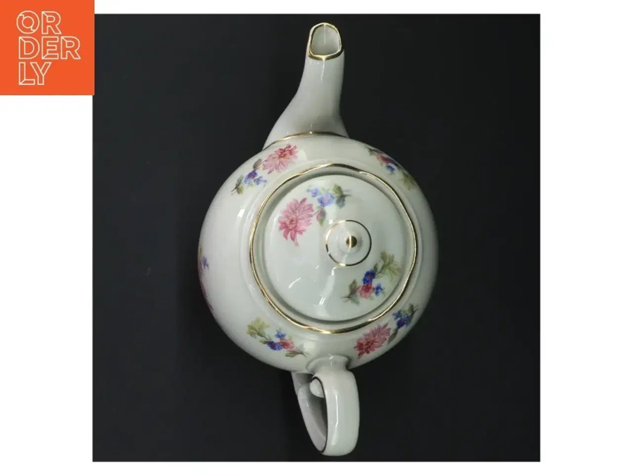 Billede 6 - Porcelæns tekande med blomster motiv fra KPM (str. 14 cm)