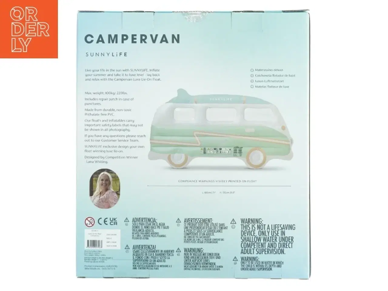 Billede 3 - Sunnylife Campervan oppustelig luksus badering fra Sunnylife (str. 29 x 26 x 10 cm)