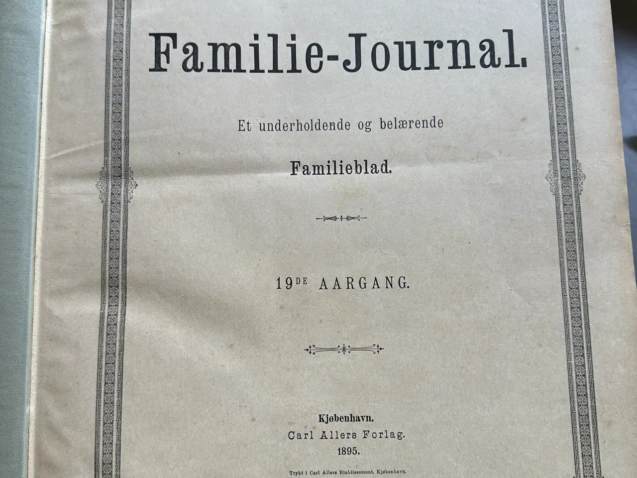 Billede 2 - 2 indbundne Familie journal fra 1895 og 1896