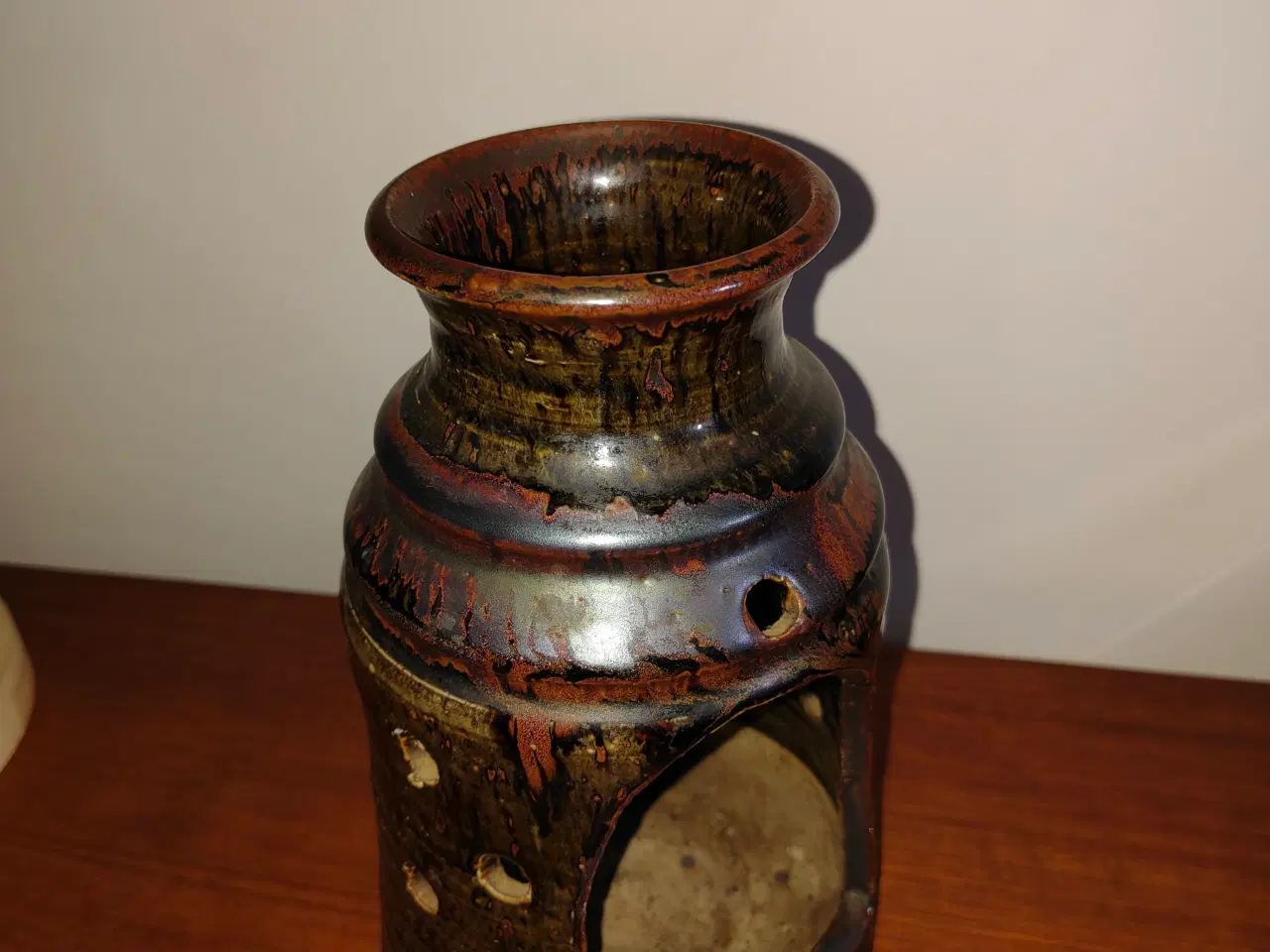 Billede 2 - Flot keramik lysestage/lygte