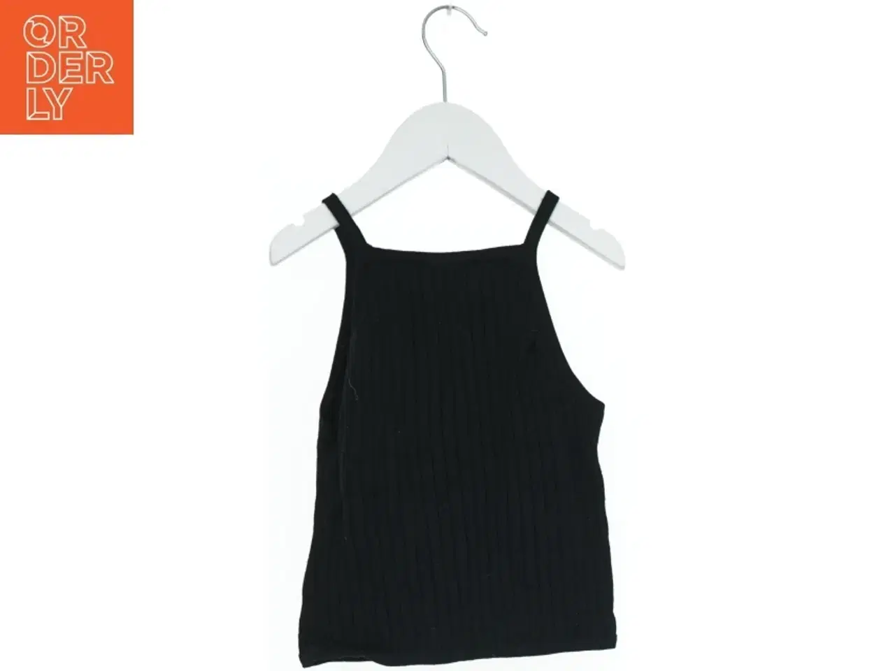 Billede 2 - Sort Ribbet Tanktop fra H&M (str. 140)