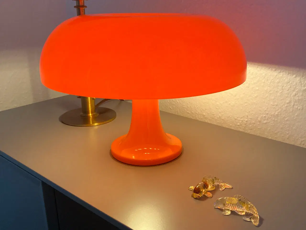 Billede 2 - Lampe orange “retro”