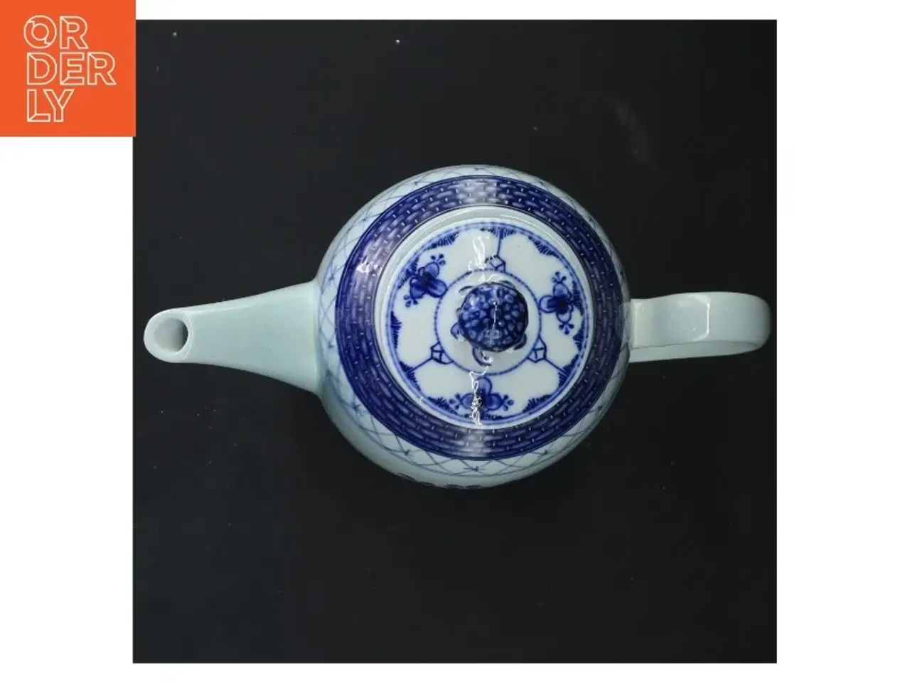 Billede 7 - Porcelænstekande med blå mønster fra Royal Copenhagen (str. 21 cm)
