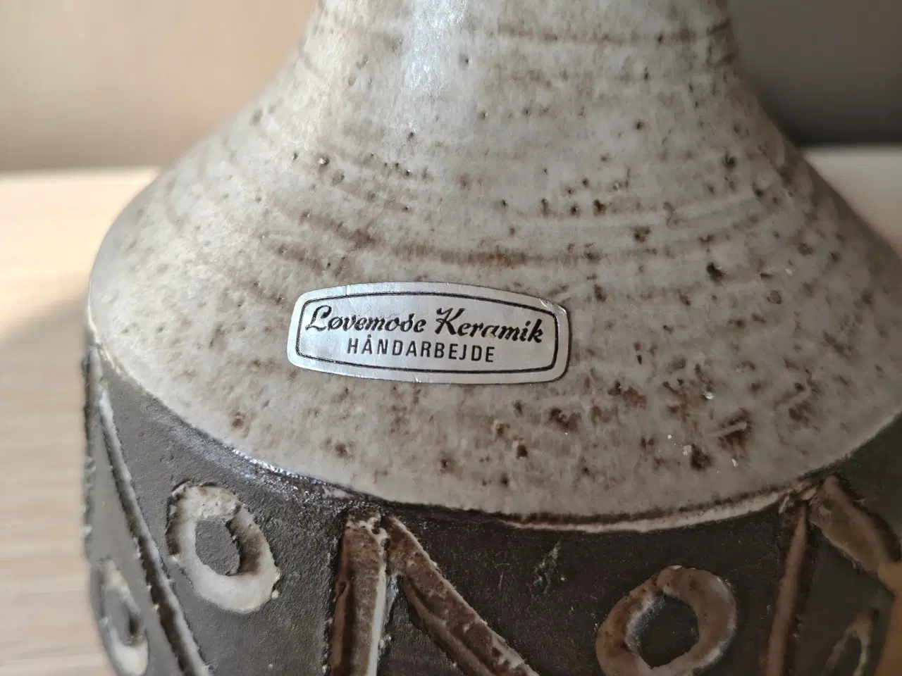 Billede 3 - Flot Løvemose bordlampe