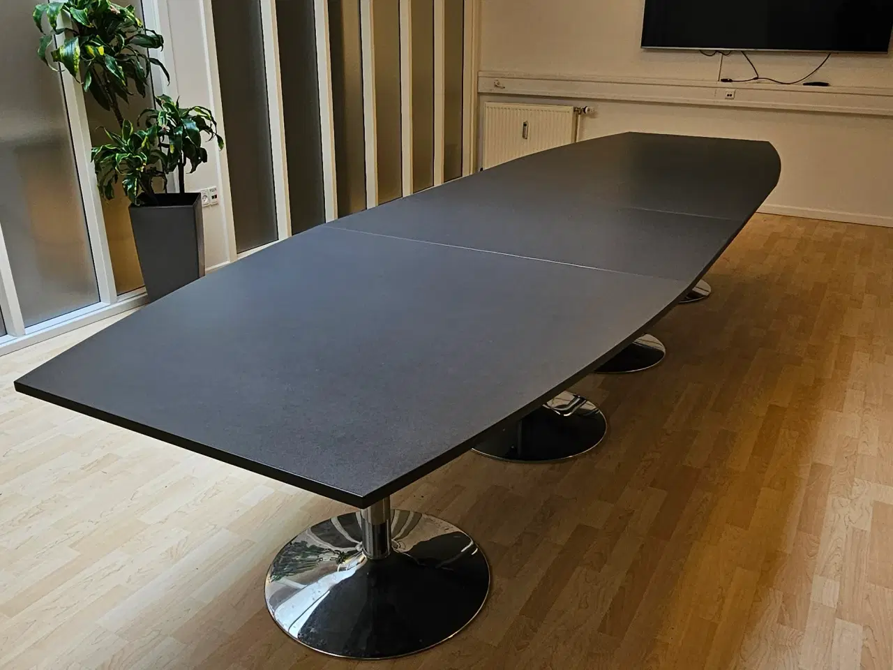 Billede 1 - Gråt Kantinebord konferencebord 4000 mm x 1200 mm