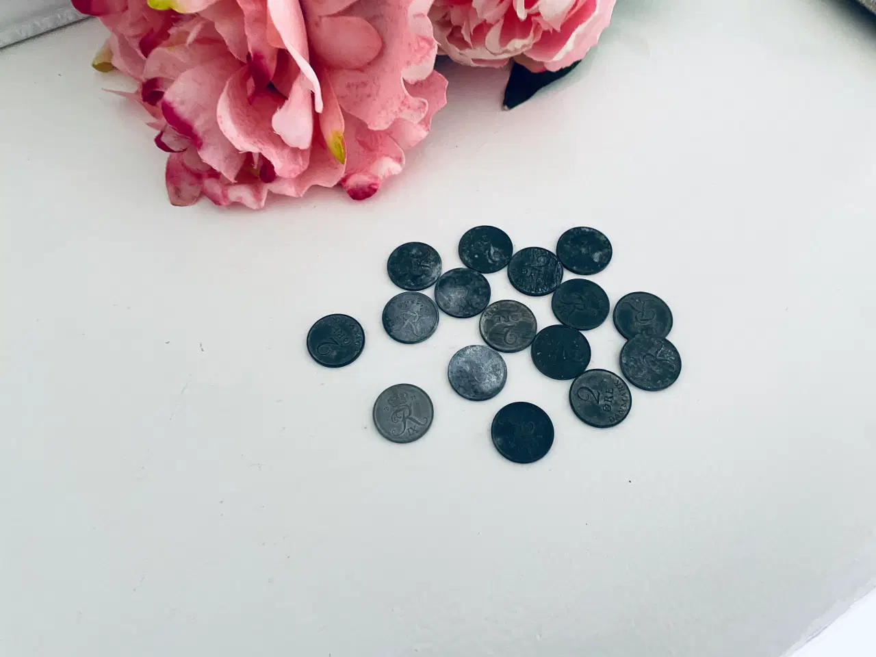 Billede 2 - 16 stk. danske 2 øre