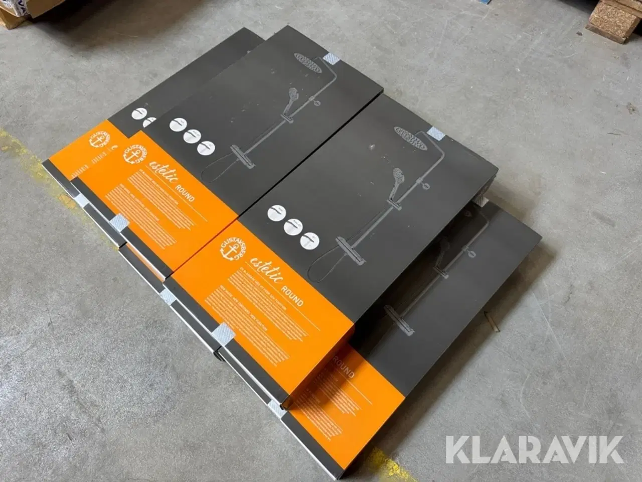 Billede 2 - Brusesæt til badeværelser Gustav Berg Estetic Round 5 styks