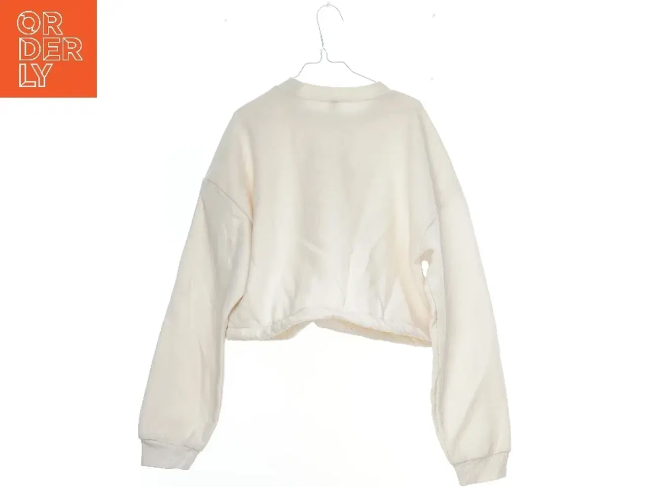 Billede 2 - Hvid sweatshirt med tryk fra H&M (str. XS)
