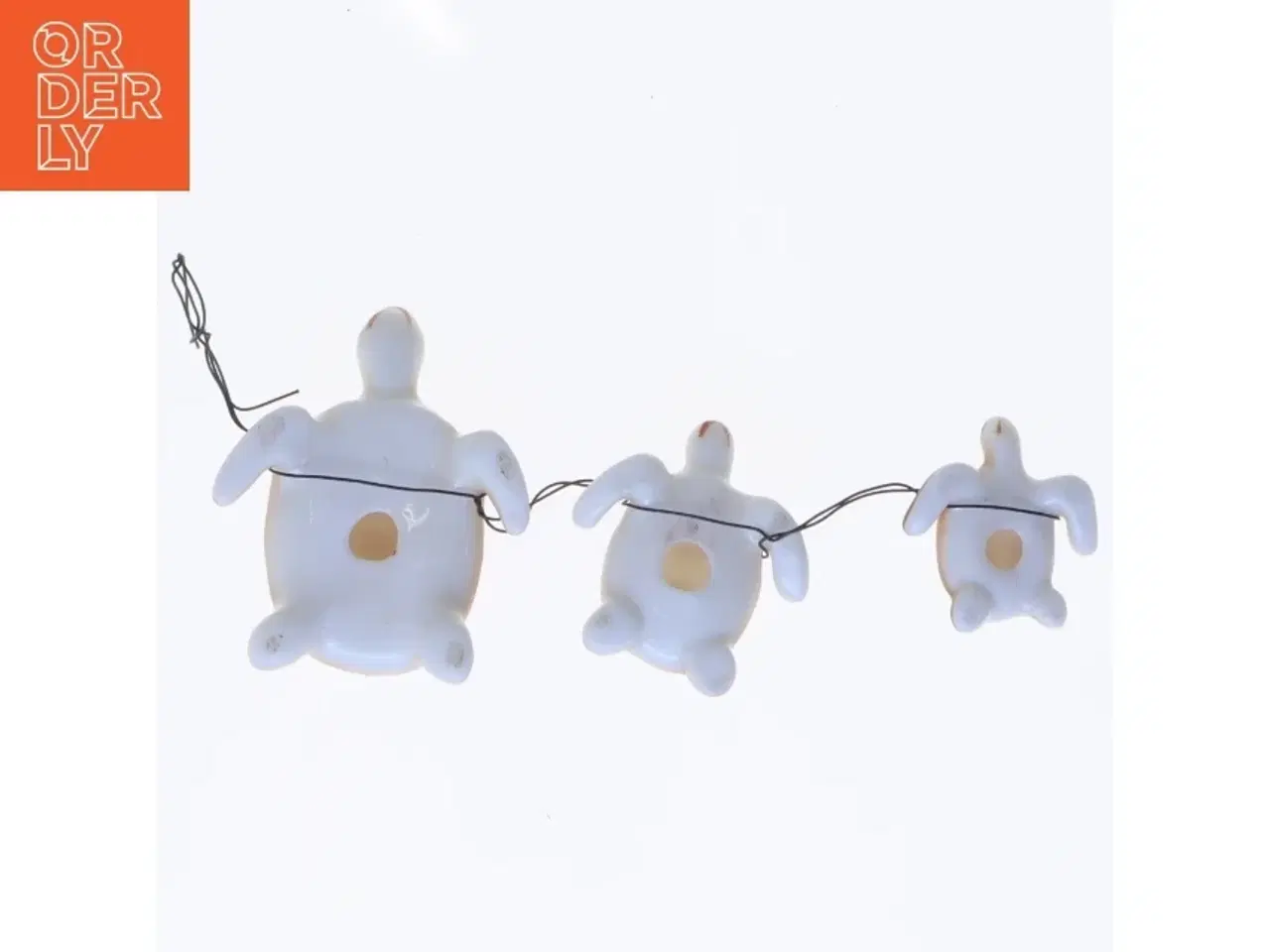 Billede 1 - 3 skildpadder i porcelæn (str. 6-3 cm)