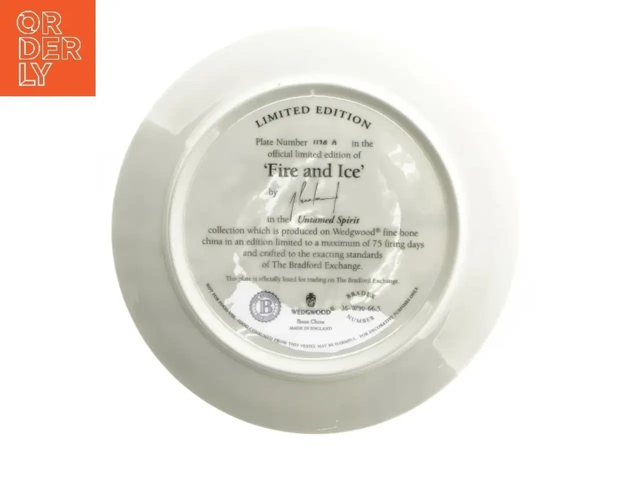 Billede 3 - Dekorativt tallerken &#39;Fire and Ice&#39; fra Wedgwood (str. Ø 20 cm)
