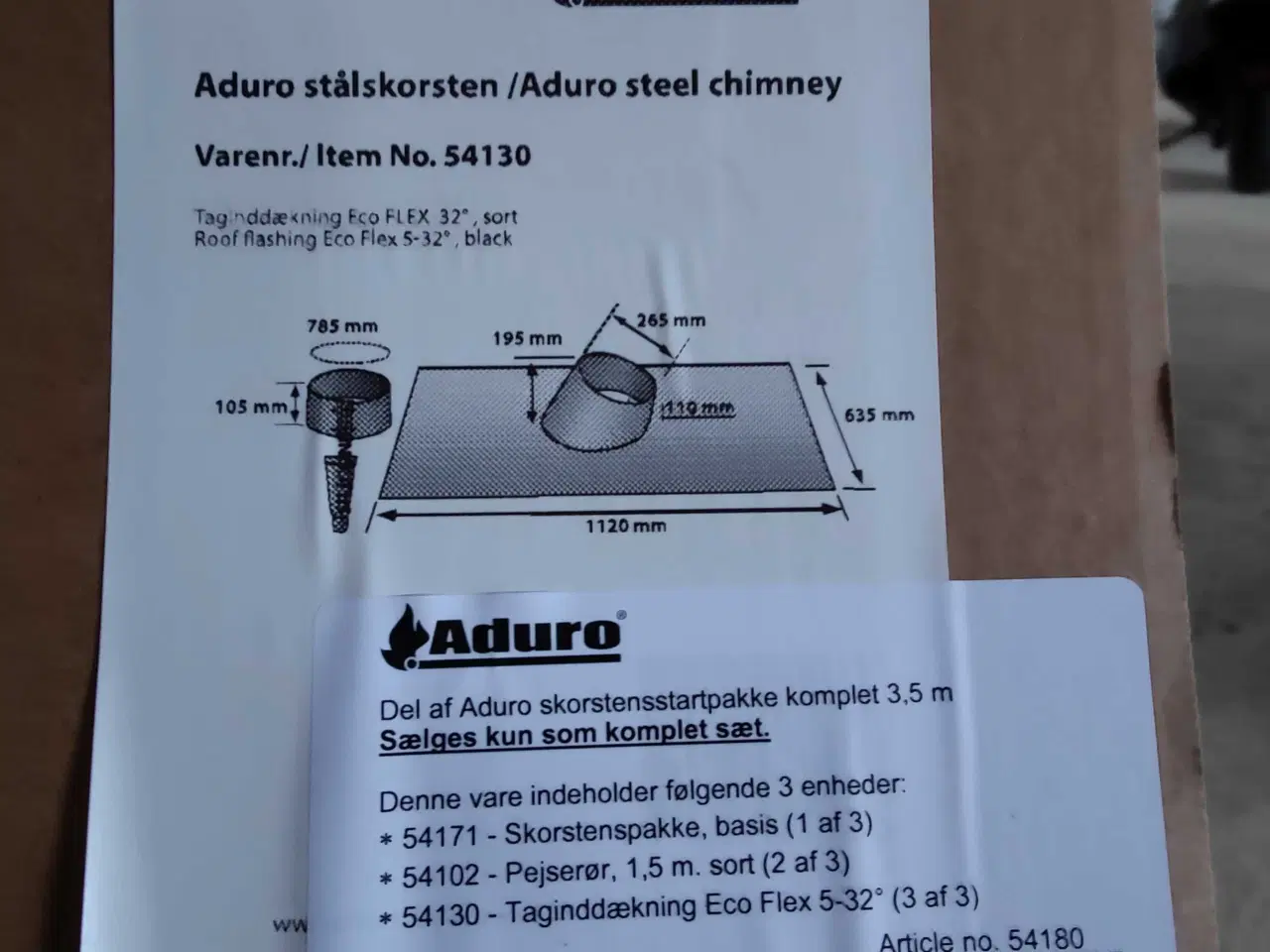 Billede 2 - Fabriksny skorstens-unit