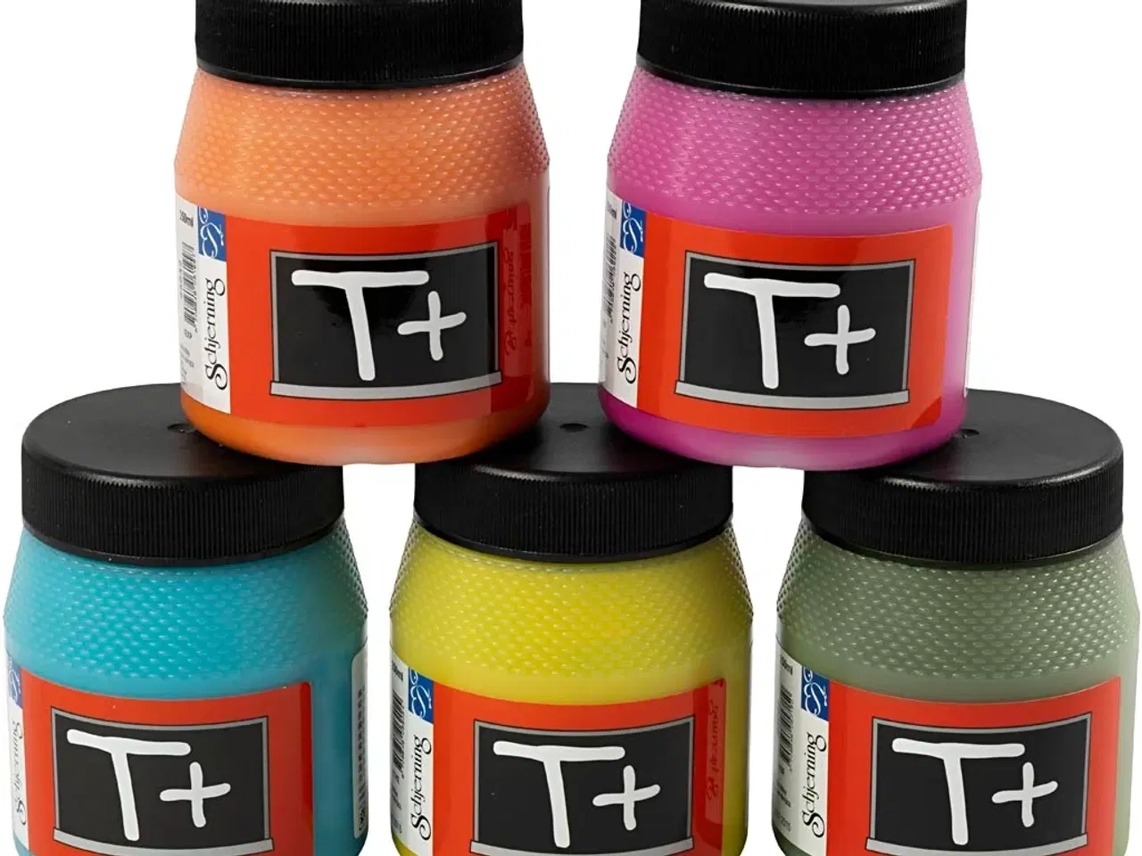 Billede 1 - Tavlemaling, ass. farver, 5x250ml/ 1 pk.