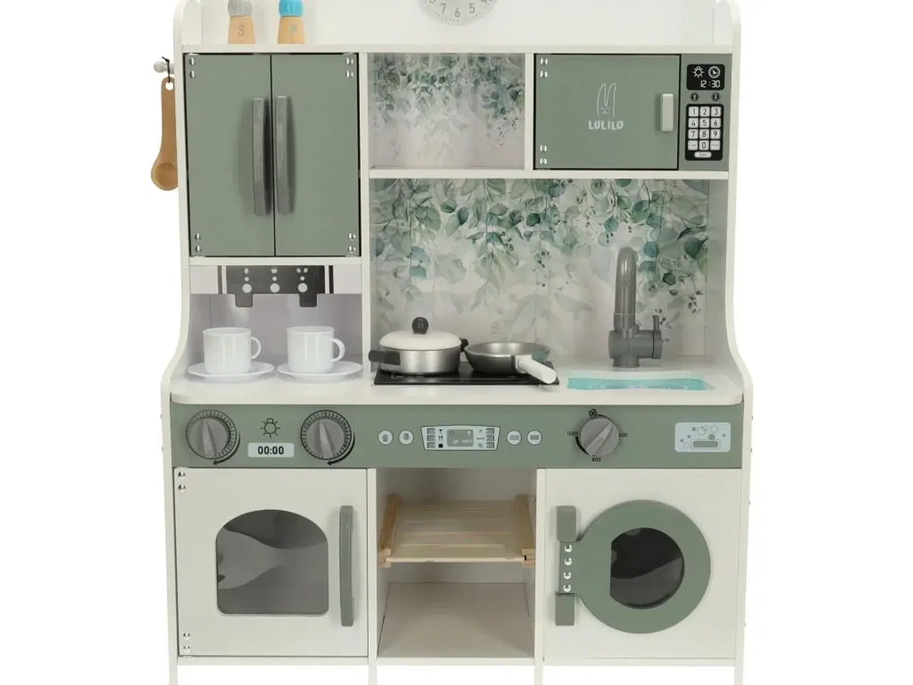 Billede 1 - Legekøkken i træ LULILO Saliko med tilbehør og espressomaskine