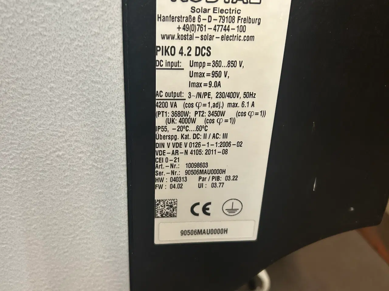 Billede 3 - Inverter 4.2 piko solcelle