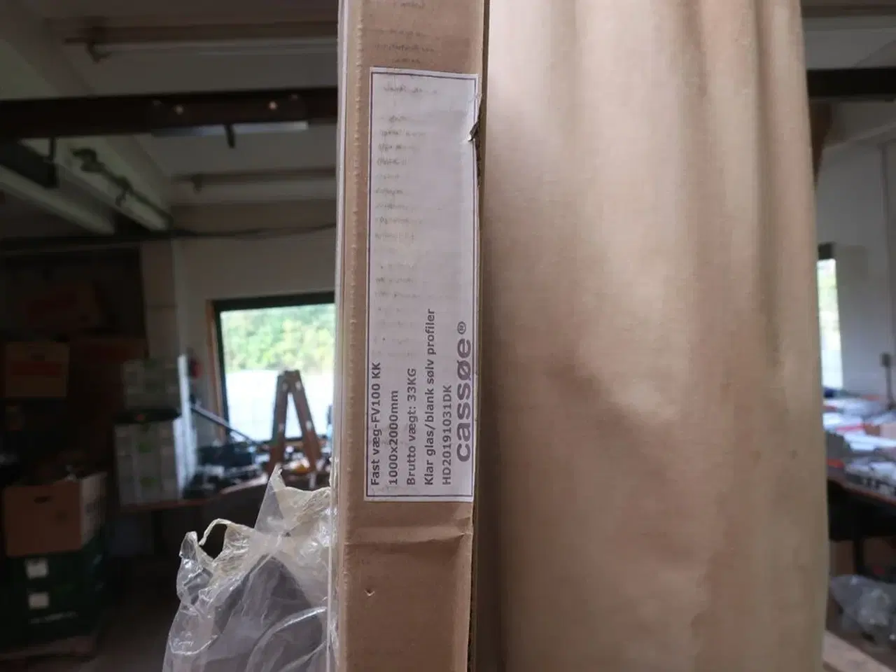 Billede 2 - Brusevæg CASSØE FV100 KK 1000x2000 mm i klart glas